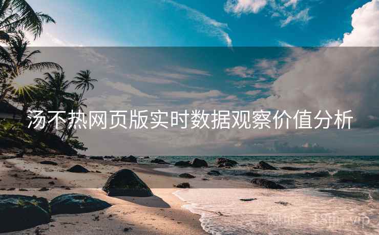 汤不热网页版实时数据观察价值分析